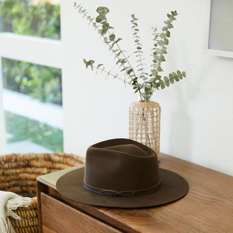 Dylan Fedora - Brown with Leather Bow