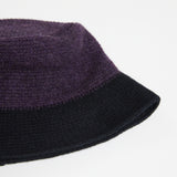 Aye Knit Bucket Hat - 2Tone Black Elderberry